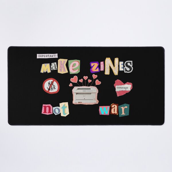 Item preview, Make Zines Not War – DIY Zine Culture Punk Art Quote | Fun Activist Gift for Zine Makers, Writers & Indie Creatives designed and sold by Straight-Up Snark.