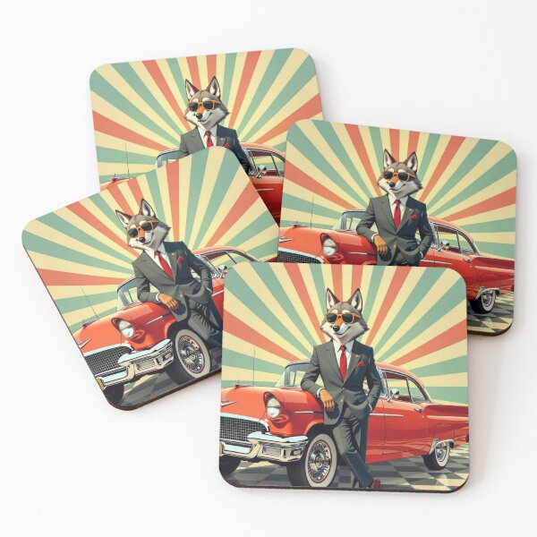 Item preview, Wolf of Style Street – Retro elegance meets coolness with urban bite designed and sold by FotoworldEdel.