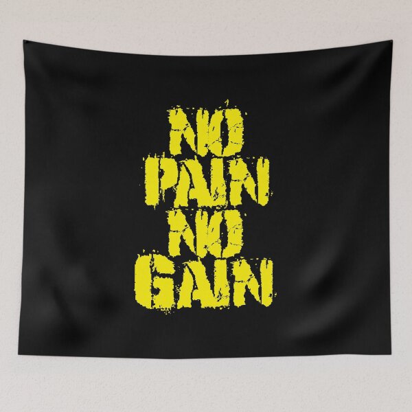 Item preview, Powerful Fitness Quote | No Pain No Gain designed and sold by typoinspired.