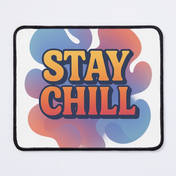 Item preview, Stay Chill – Retro typography with abstract shapes designed and sold by MoodBoosted.