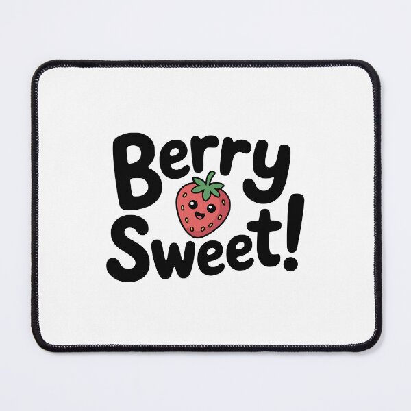 Item preview, Berry Sweet! Cute Strawberry Pun designed and sold by PMCreative.