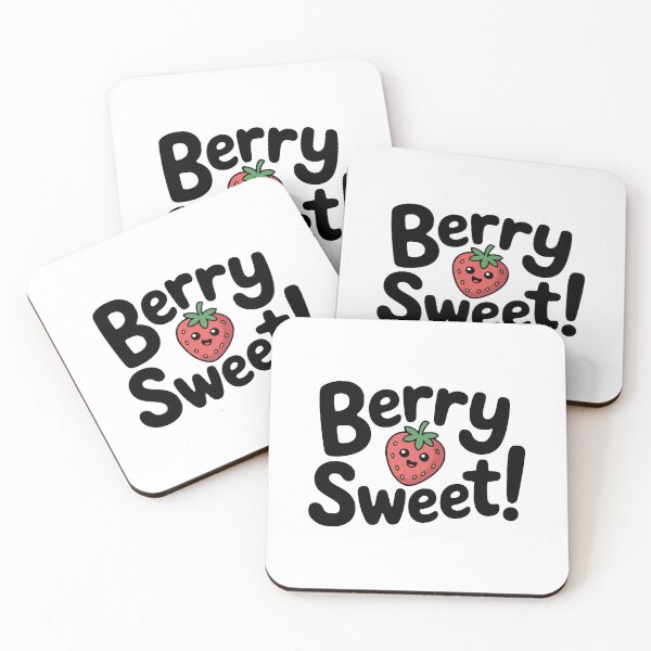 Item preview, Berry Sweet! Cute Strawberry Pun designed and sold by PMCreative.
