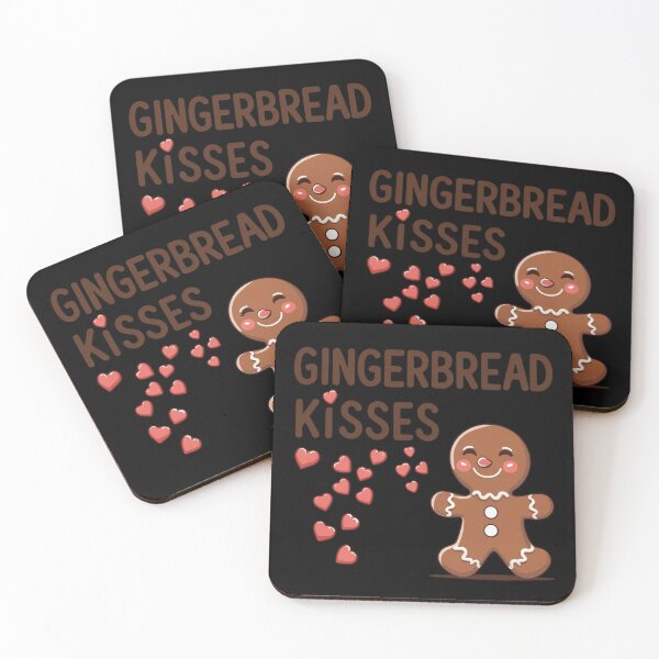 Item preview, Gingerbread Kisses Holiday Hearts designed and sold by Unique Gift Shops Online.