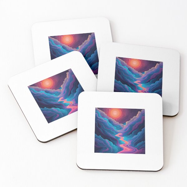 Item preview, Path of Light – Dreamscape Through the Cosmic Mountains designed and sold by TheDailyPrint.