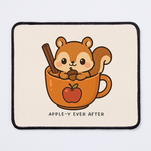 Item preview, Cozy Acorn Vibes – Cute Kawaii Cider Squirrel designed and sold by Queen Kaffeine.