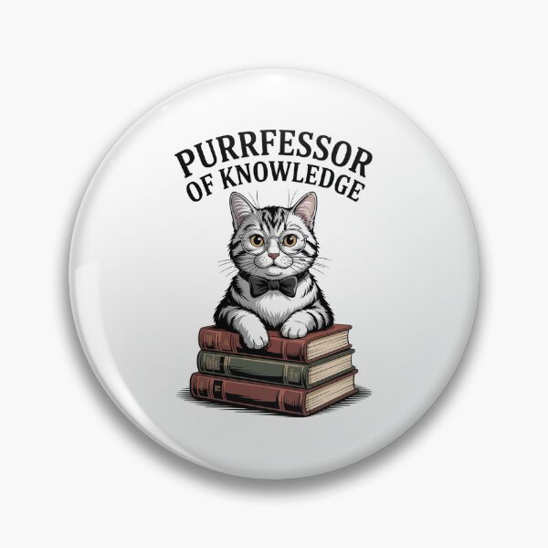 Item preview, Purrfessor of Knowledge Smart Cat Design designed and sold by MonkiFlipp.