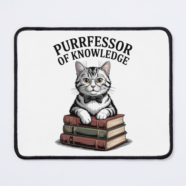 Item preview, Purrfessor of Knowledge Smart Cat Design designed and sold by MonkiFlipp.