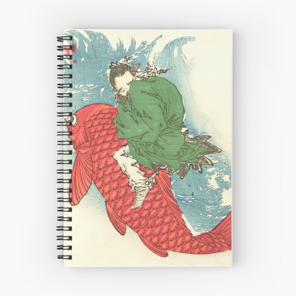 Item preview,  Shiei Riding on a Carp by Tsukioka Yoshitoshi designed and sold by TeeARTHY.