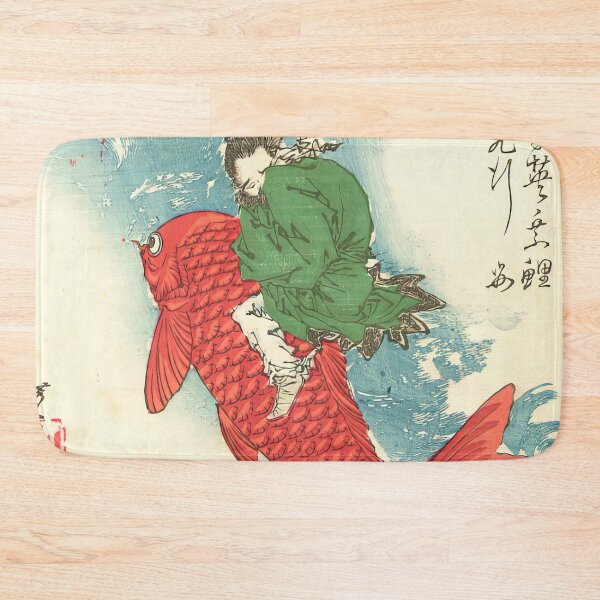 Item preview,  Shiei Riding on a Carp by Tsukioka Yoshitoshi designed and sold by TeeARTHY.