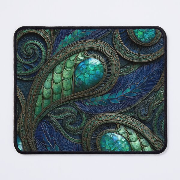 Item preview, New Zealand Māori Paua Pattern Koru Design 462 designed and sold by GrinGalore.