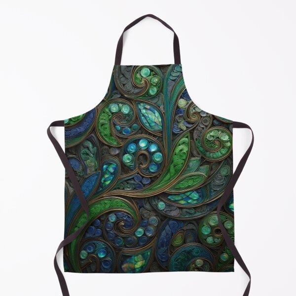 Item preview, New Zealand Māori Paua Pattern Koru Design 463 designed and sold by GrinGalore.