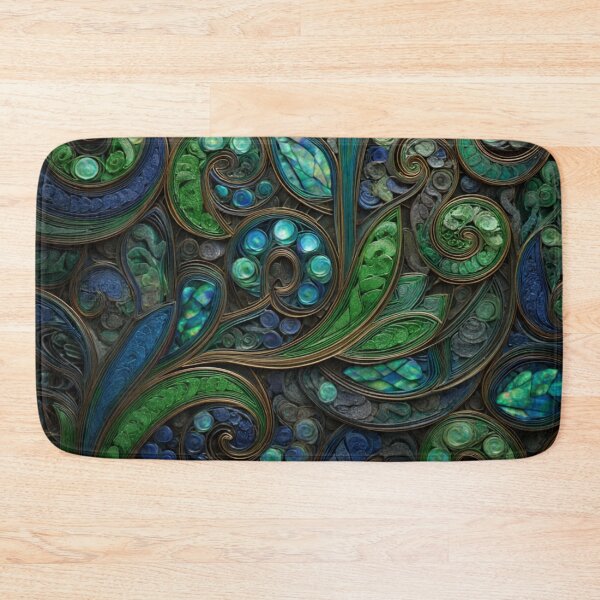 Item preview, New Zealand Māori Paua Pattern Koru Design 463 designed and sold by GrinGalore.