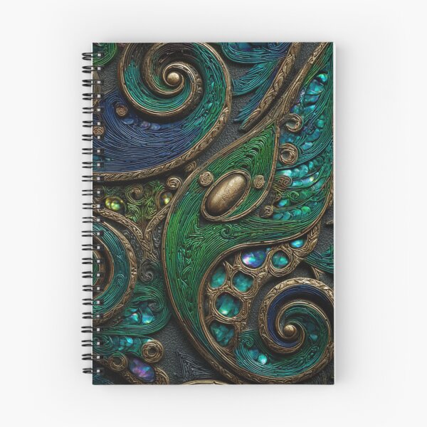 Item preview, New Zealand Māori Paua Pattern Koru Design 464 designed and sold by GrinGalore.