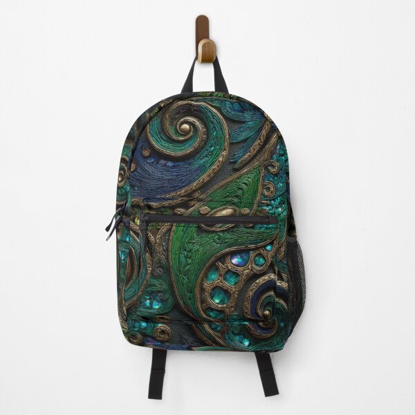 Item preview, New Zealand Māori Paua Pattern Koru Design 464 designed and sold by GrinGalore.