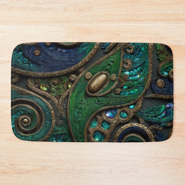Item preview, New Zealand Māori Paua Pattern Koru Design 464 designed and sold by GrinGalore.
