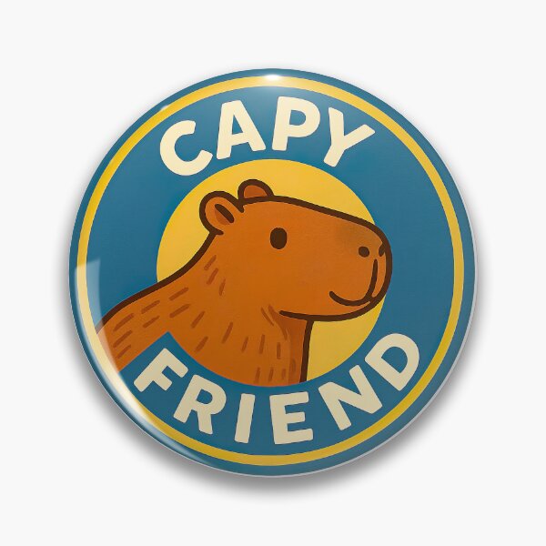 Item preview, Capybara “Capy Friend” designed and sold by PixelPrisma.