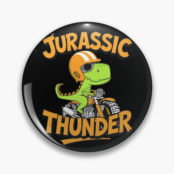 Item preview, Jurassic Thunder – Cool Dino Biker Cartoon designed and sold by TastefulDesigns.