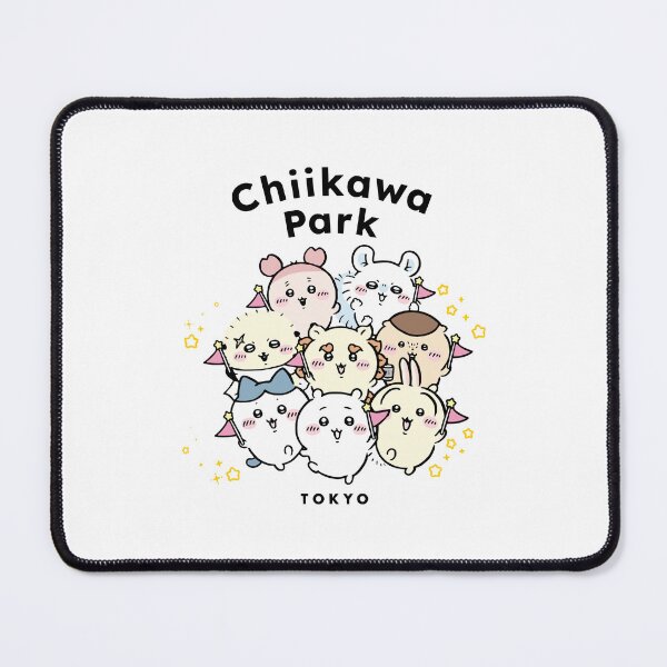 Item preview,  Chiikawa and Friends - Black | Park Hachiware Usagi Momonga momo Rakko Kurimanju Shisa Furuhonya | Cute Kawaii Characters Bear Cat Rabbit  designed and sold by OllieMolley.