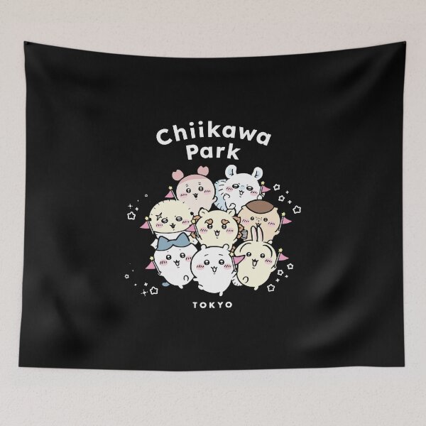 Item preview, Chiikawa and Friends - White | Park Hachiware Usagi Momonga momo Rakko Kurimanju Shisa Furuhonya | Cute Kawaii Characters Bear Cat Rabbit  designed and sold by OllieMolley.