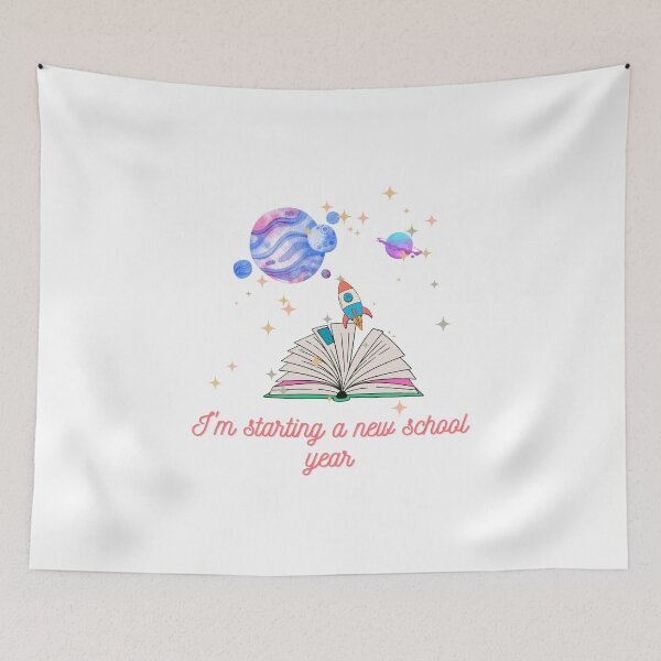 Item preview, I'm starting the new school year - motivational t-shirt with a rocket for kids designed and sold by LiliDedula.