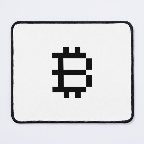 Item preview, Pixel Art Bitcoin B Symbol – Crypto Digital Art Black Color designed and sold by CyberRex.