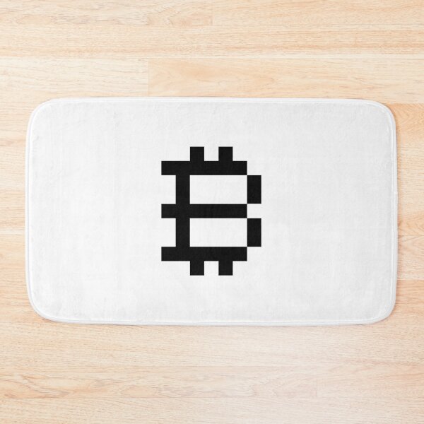 Item preview, Pixel Art Bitcoin B Symbol – Crypto Digital Art Black Color designed and sold by CyberRex.