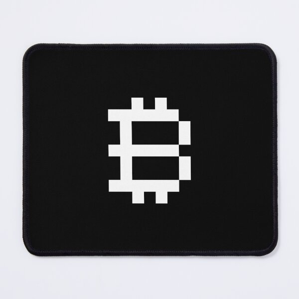 Item preview, Pixel Art Bitcoin B Symbol – Crypto Digital Art White Color designed and sold by CyberRex.