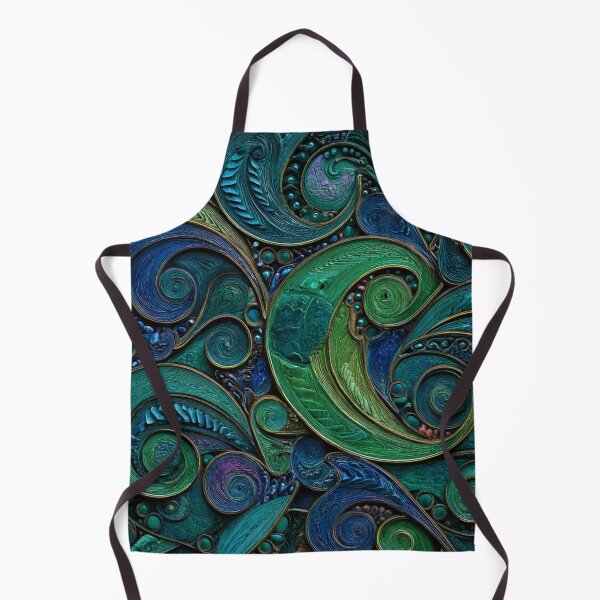 Item preview, New Zealand Māori Paua Pattern Koru Design 465 designed and sold by GrinGalore.