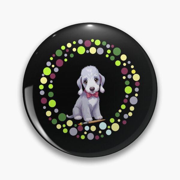 Artikelvorschau, Feiern Sie den Dot Day mit meinem Bedlington Terrier | Bunte Hundekunst entworfen und verkauft von The Real Life Symphony.