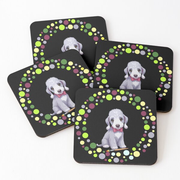 Artikelvorschau, Feiern Sie den Dot Day mit meinem Bedlington Terrier | Bunte Hundekunst entworfen und verkauft von The Real Life Symphony.