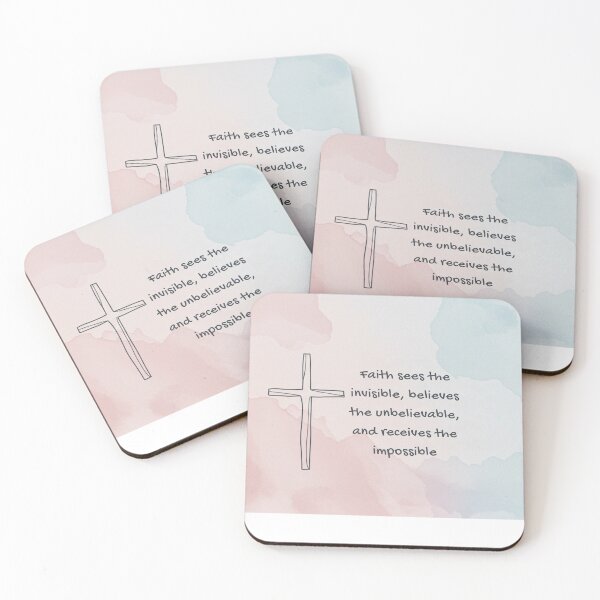 Item preview, Faith sees the invisible, believes the unbelievable, and receives the impossible designed and sold by FitEnvy.
