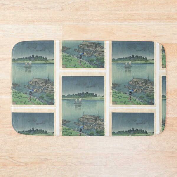 Item preview, May Rain at Ara River by Kawase Hasui designed and sold by TeeARTHY.