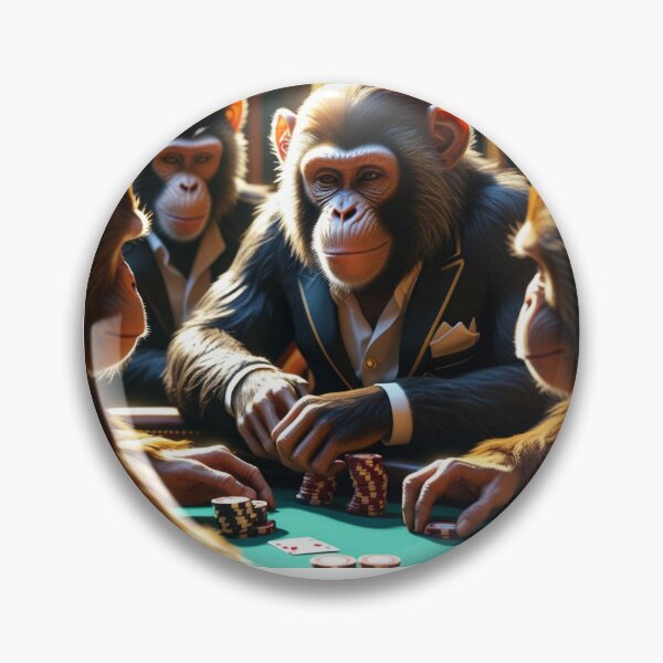 Item preview, High Stakes Monkey Poker Night designed and sold by EfraimFunArt.
