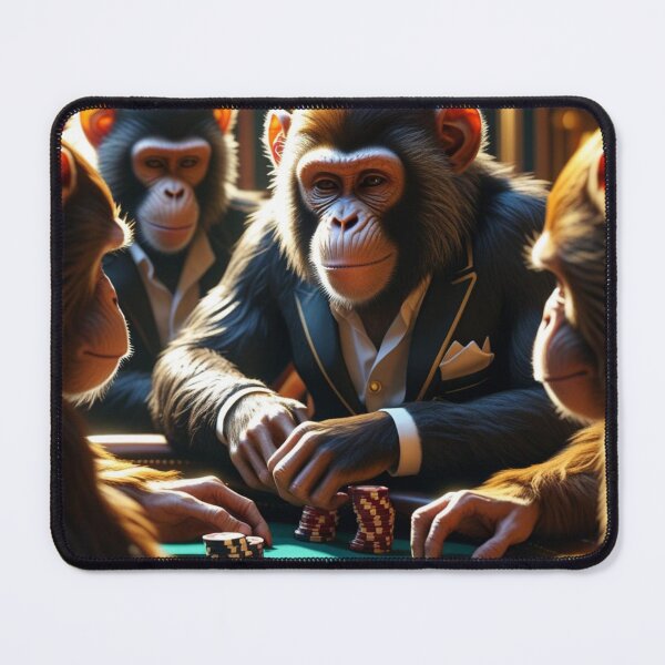 Item preview, High Stakes Monkey Poker Night designed and sold by EfraimFunArt.