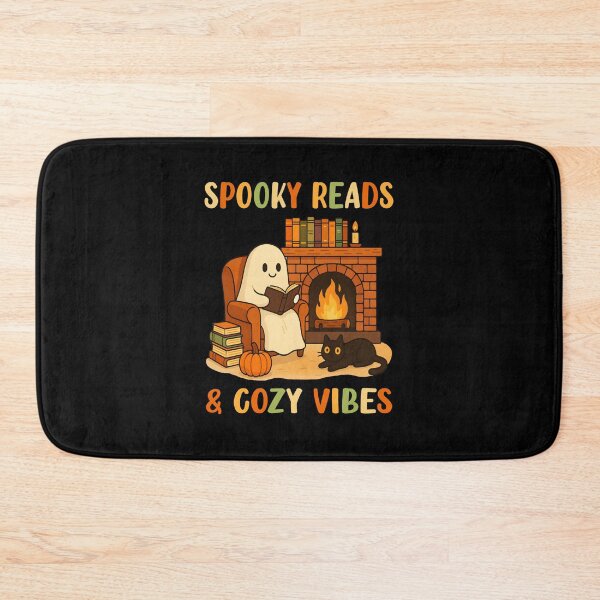Item preview, Spooky Reads Cute Ghost Reading Book Lovers Spooky Cozy Vibes Halloween   designed and sold by Bad Kitty Designz.