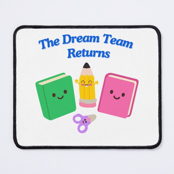 Item preview, The Dream Team Returns – Funny School T-Shirt with Pencil and Notebook designed and sold by LiliDedula.