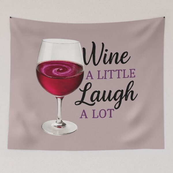 Item preview, Wine a Little, Laugh a Lot – Swirling Red Elegance designed and sold by Danivique.