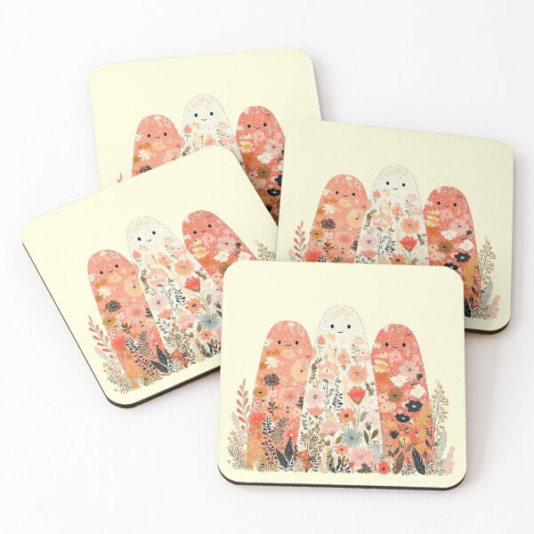 Item preview, Floral Autumn Ghosts Illustration designed and sold by HasHs.
