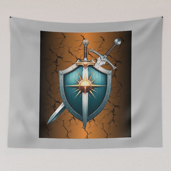 Item preview, Sword and shield designed and sold by maistendencias.