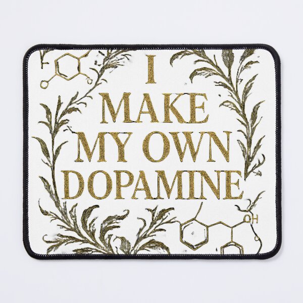 Item preview, I Make My Own Dopamine — Vintage Dark Academia Typography Design designed and sold by WhisperFrame.