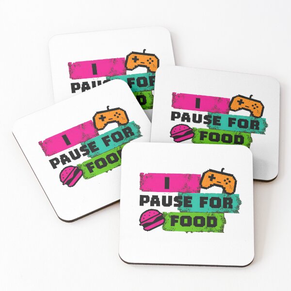 Item preview, Gamer Pause For Food Art | Funny Foodie Gaming Motivation Digital Download designed and sold by AnnDesignStudio.