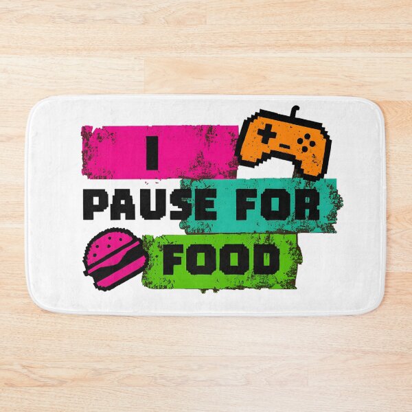 Item preview, Gamer Pause For Food Art | Funny Foodie Gaming Motivation Digital Download designed and sold by AnnDesignStudio.