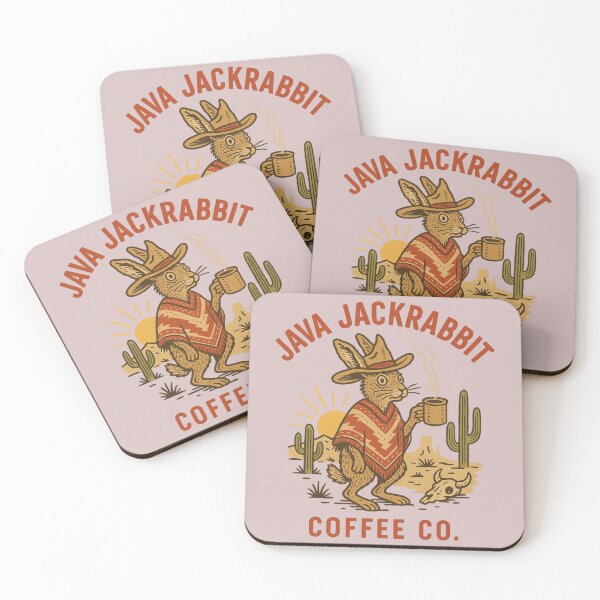 Item preview, Java Jackrabbit – Retro Western Coffee Lover Design designed and sold by R&R Trading Co.