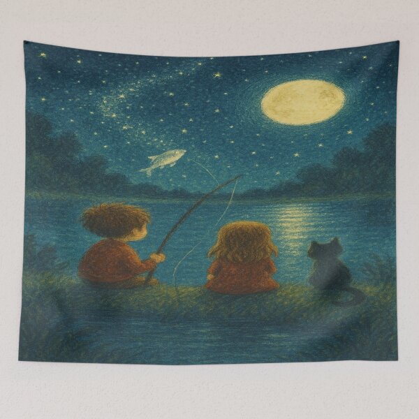 Item preview, Moonlight Fishing designed and sold by ggstcraft.