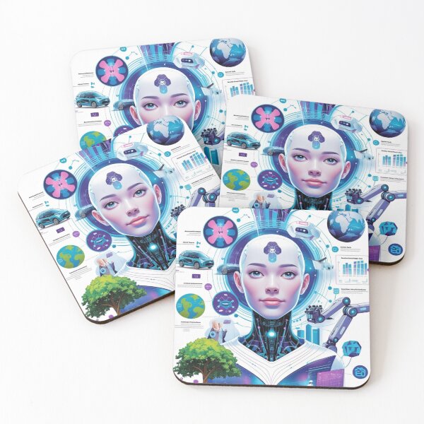 Item preview, Optimistic Future of AI – Intelligent Innovations designed and sold by smitke.