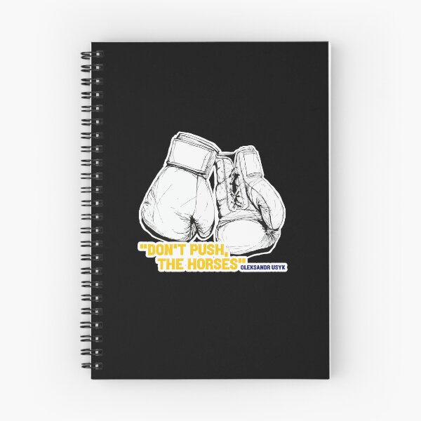Item preview, "Don't Push The Horses" – Oleksandr Usyk Quote, Undisputed Boxing Champion designed and sold by Art-for-World.