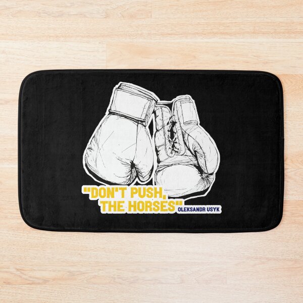 Item preview, "Don't Push The Horses" – Oleksandr Usyk Quote, Undisputed Boxing Champion designed and sold by Art-for-World.