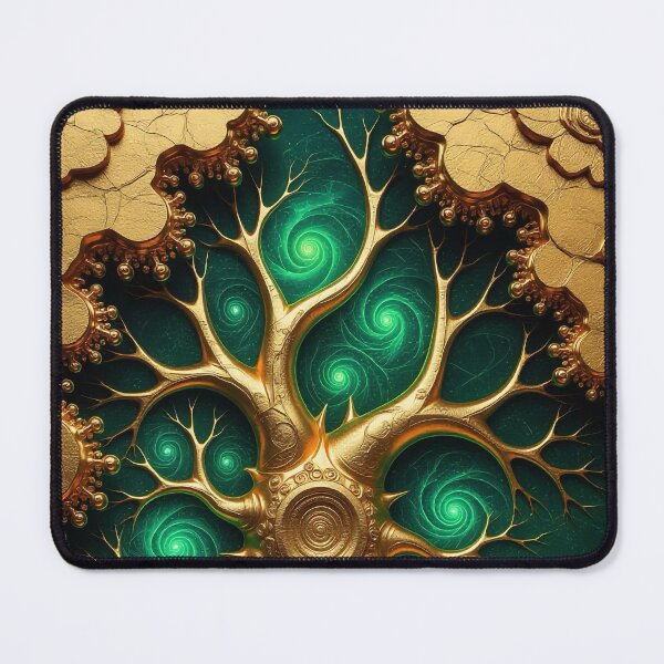 Item preview, Gold & Neon Portal – Hyper-detailed mixed-media masterpiece designed and sold by Mark Fischer.