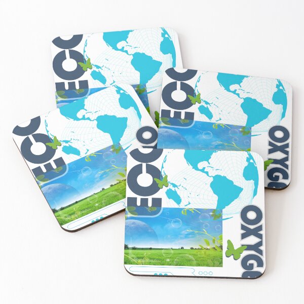Item preview, Frutiger Aero Oxygen – Futuristic Nature Graphic – Digital Earth Design designed and sold by Pics'Elle Creations.
