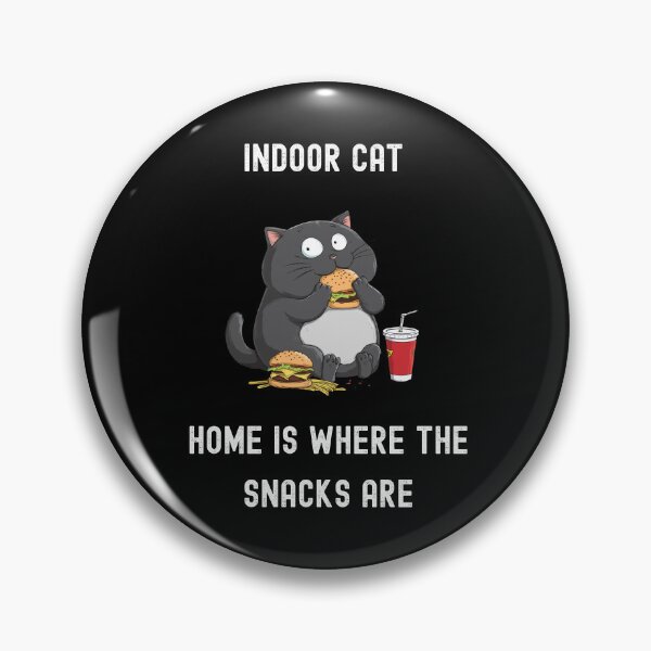Item preview, Indoor Cat Home is Where The Snack Are Funny Gifts for Cat Lovers designed and sold by WearwolfStudio.